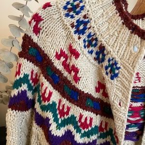 Hand Knit Vintage Cardigan